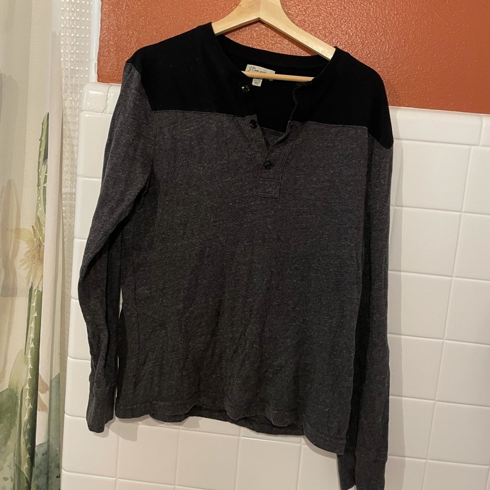 Color blocked Henley